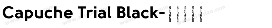 Capuche Trial Black字体转换